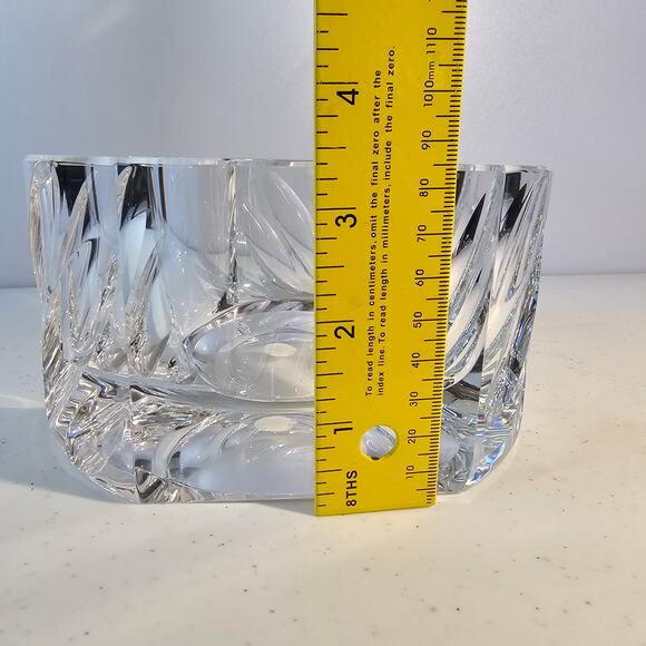 RARE STUNNING Mid Century Modern MOSER SIgned Crystal Ashtray 1950s Art Deco - Picture 8 of 10